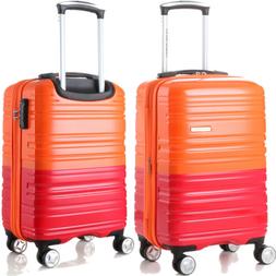 Spinner Travel Set Bag Abs Trolley Suitcase Lock 4 Wheels