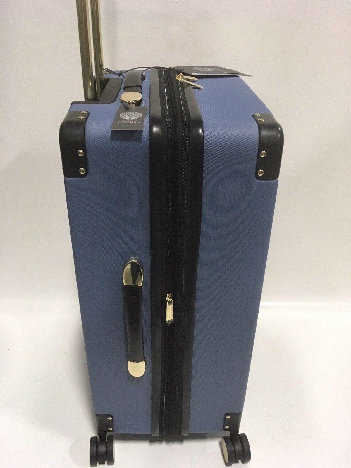 NEW CAMUTO ELIZAH 3PC LUGGAGE SPINNER WHEELS BLUE $1080