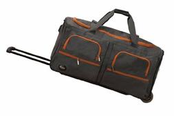 30 Inch Rolling Duffle Bag X-large With Clear Wheels And Zip