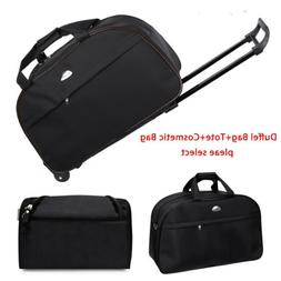 Duffel Bag Nylon Wheel Suitcase Tote Carry On Travel Sport U