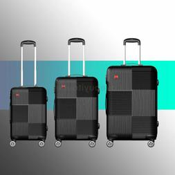 Sets Trolley Abs Spinner Hard Shell Suitcase 20" 24" 28"  + 